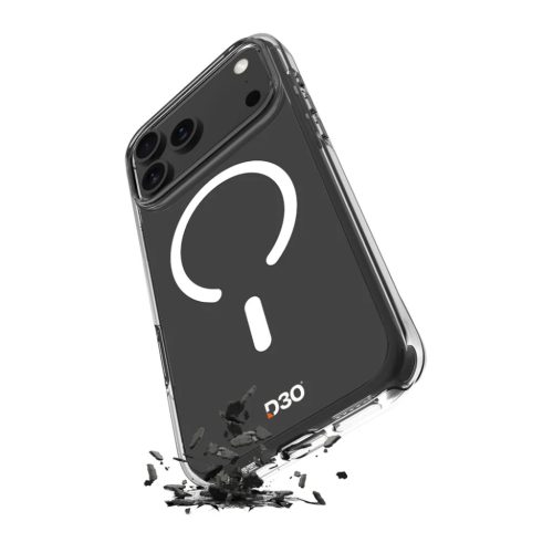 iPhone 17 Pro Max Átlátszó Puro Impact Clear D3O TPU+PC tok MagSafe kompatibilis tok