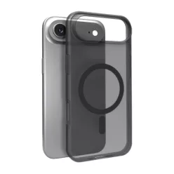   iPhone 17 Air Félig Átlátszó Fekete Puro Daylight MagSafe Kompatibilis Szilikon Tok