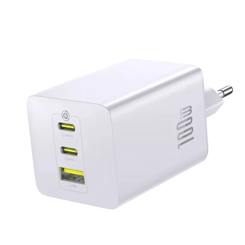Baseus EnerFill FE11 2 x USB-C / USB-A 100W fali töltő - Fehér