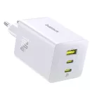 Baseus EnerFill FE11 2 x USB-C / USB-A 100W fali töltő - Fehér