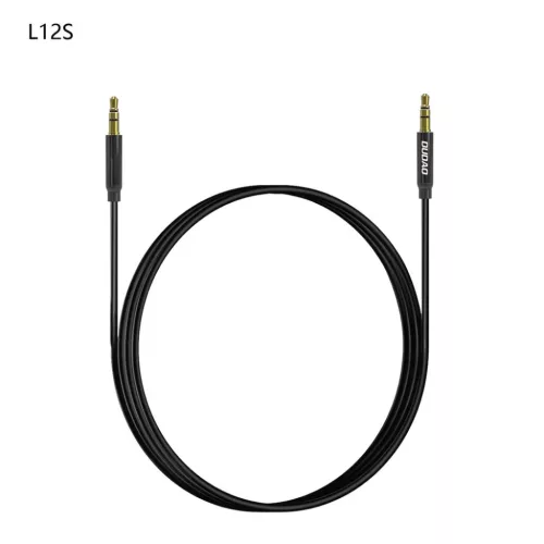 Dudao L12S AUX kábel mini jack 3.5mm 1m 3-pólusú sztereó - fekete