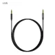 Dudao L12S AUX kábel mini jack 3.5mm 1m 3-pólusú sztereó - fekete