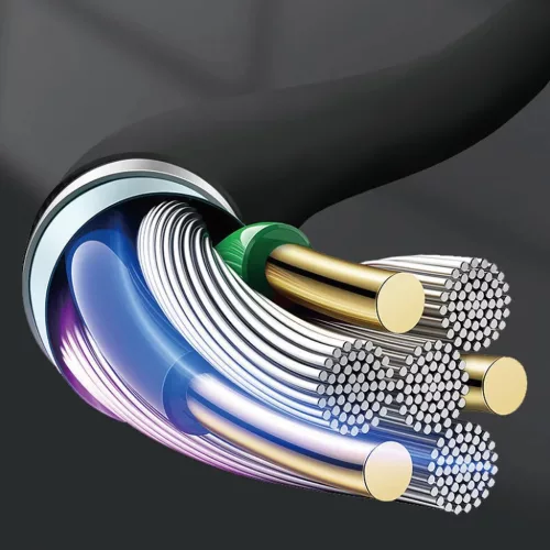 Dudao L12S AUX kábel mini jack 3.5mm 1m 3-pólusú sztereó - fekete