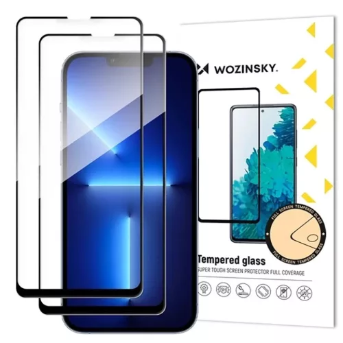 Wozinsky Teljes Ragasztórétegű Edzett Üvegfólia Samsung Galaxy S25 FE-hez - 2 db üvegfólia