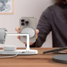 TECH-PROTECT A12 3 az 1-ben vezeték nélküli töltőállomás 15W MagSafe fehér