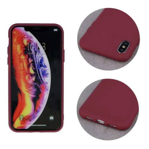 Szilikon tok  MOTOROLA MOTO G9 PLAY burgundy