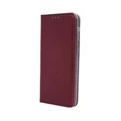   iPhone 13 Pro Max Mágneses Eco bőr fliptok burgundy színben
