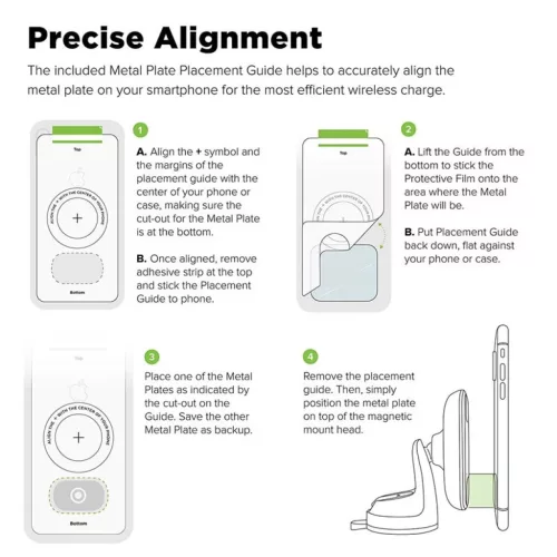 iOttie Mágnesezhető fém lap szett iTap 2 Wireless tartóhoz