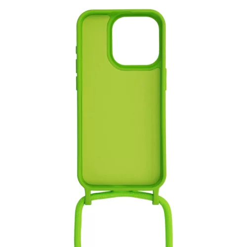 Szíjas szilikontok iPhone 13 Pro design 1 zöld tok