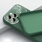 Puha szilikon lencsevédő tok iPhone 15 - zöld tok
