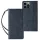 Magnet Strap Case tok iPhone 13 Pro-hoz Pénztárca Tok + Mini Nyakpánt Medál Kék