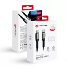 FORCELL F-ENERGY C260 Type-C to Type-C QC4.0 PD 5A 100W Cafule kábel 1,2 m fekete