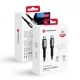 FORCELL F-ENERGY C260 Type-C to Type-C QC4.0 PD 5A 100W Cafule kábel 1,2 m fekete