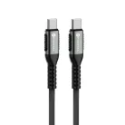 FORCELL F-ENERGY C260 Type-C to Type-C QC4.0 PD 5A 100W Cafule kábel 1,2 m fekete
