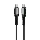 FORCELL F-ENERGY C260 Type-C to Type-C QC4.0 PD 5A 100W Cafule kábel 1,2 m fekete