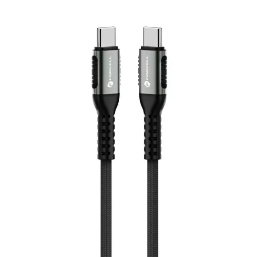 FORCELL F-ENERGY C260 Type-C to Type-C QC4.0 PD 5A 100W Cafule kábel 1,2 m fekete