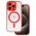 Akril színű Magsafe tok iPhone 16 Pro készülékhez, piros