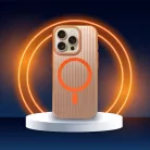 Simply tok MagSafe kompatibilis iPhone 15 Pro titánium sivatag tok