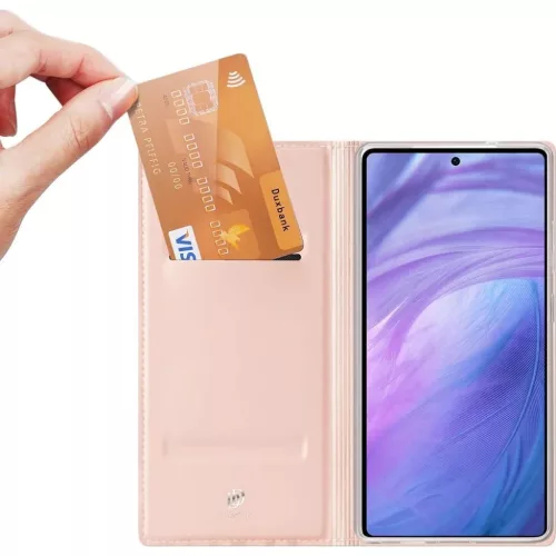 DUX DUCIS pénztárca tok SKIN PRO Samsung Galaxy S25 Ultra rózsaszín tok
