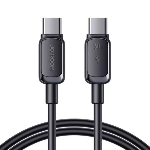 Joyroom Multi-Color Series A14 USB-C / USB-C 60W Kábel 1.2m - Fekete