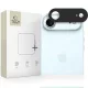 iPhone 17 Air fekete Tech-Protect Camalloy Fit+ kameravédő, üvegfólia