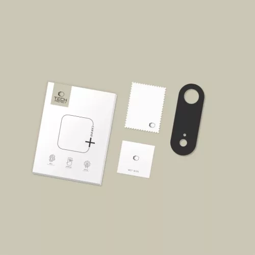 iPhone 17 Air fekete Tech-Protect Camalloy Fit+ kameravédő, üvegfólia