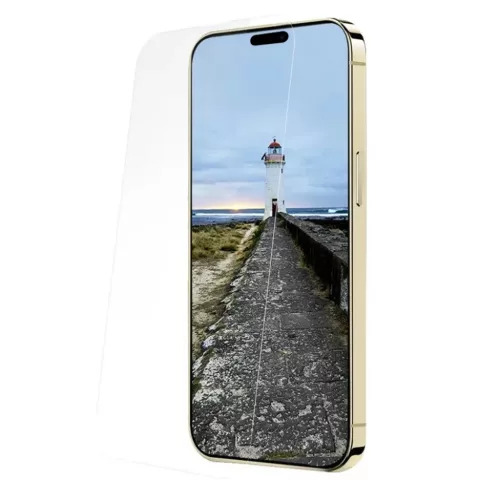 iPhone 15 Pro Átlátszó ANANK 3D Hajlított Képernyővédő üvegfólia