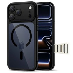   iPhone 17 Pro Max Tech-protect Magpeak Magsafe Cc fekete/átlátszó tok