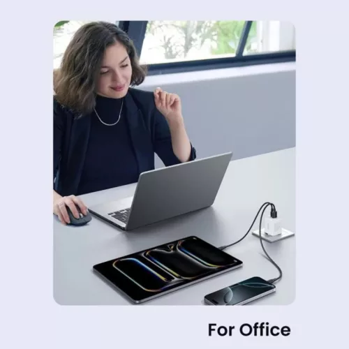 Hálózati töltő UGREEN X516, 30W, 3A, 1 x USB-A - 1 x USB-C, Fekete