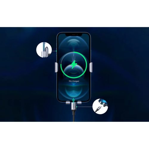 Ugreen LP274 Gravity autós telefontartó, szellőző lamellára fekete
