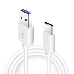   Huawei (AP71) gyári gyorstöltő- és adatkábel USB - USB Type-C kábel 5A 1m fehér