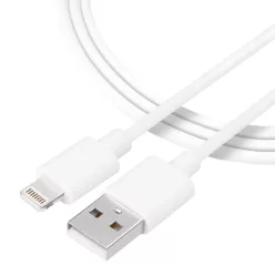   Tactical 013 Smooth Thread kábel USB-A - Lightning 0.3m fehér