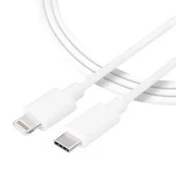   Tactical 016 Smooth Thread kábel USB Type-C - Lightning 0.3m fehér