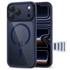 iPhone 17 Pro Max Tech-protect Magpeak Magsafe CC tok Mélykék/átlátszó