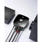 Bluetooth Vevő UGREEN CM123, 2 x RCA - 1 x Jack 3.5mm, Fekete