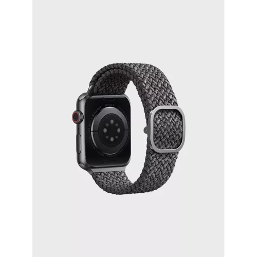 Apple Watch 38/40/41 mm Uniq Aspen fonott szíj szürke