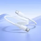USB-C to USB-C Kábel Hoco X120, 60W, 3A, 1m, Fehér
