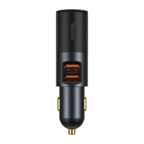 Baseus Share Together Autós szivargyújtós töltő 2x USB 120W QC PD szürke