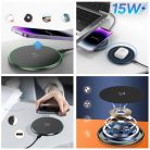 Wozinsky WLI-01Y 15W Qi Induktív Töltő USB-C Kábellel - Fekete