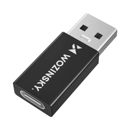 Wozinsky WAAC-01 USB-A - USB-C OTG Adapter - Fekete