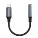 Wozinsky WACM-01 USB-C Adapter - 3.5mm Mini Jack - Fekete