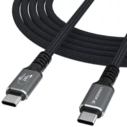   Wozinsky WPS-UY42S USB-C Thunderbolt 4 Kábel 240W 2m 4K - Fekete