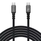 Wozinsky WPS-UY42S USB-C Thunderbolt 4 Kábel 240W 2m 4K - Fekete