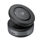 Wozinsky WUSQ-01 műszerfalra erősíthető autós telefontartó Qi töltővel MagSafe kompatibilis - fekete