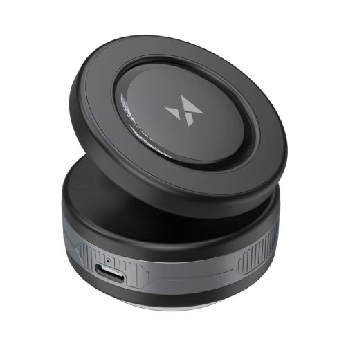 Wozinsky WUSQ-01 műszerfalra erősíthető autós telefontartó Qi töltővel MagSafe kompatibilis - fekete