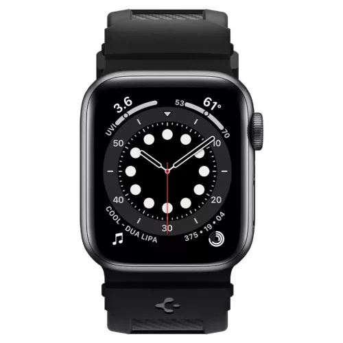 Spigen Rugged  Apple Watch 3 / 4 / 5 / 6 / 7 / 8 / SE (38 / 40 /41 mm) szíj matt fekete