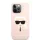 iPhone 13 Pro Max Karl Lagerfeld Head Silicone KLHCP13XSLKHP tok Light Pink