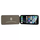 iPhone 13 Pro Max Vennus Flexi Book Elegance fliptok fekete - Függőlegesen nyíló