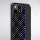 iPhone 13 Pro Max Tel Protect Carbon Tok Fekte / Kék Csík