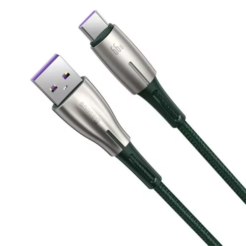 Baseus Cafule Series Metal USB - USB Type-C 66W kábel 25cm fekete (CAKF000001)